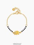 Yolo Elephant 18K Gold Plated Kid's Nazariya Bracelet
