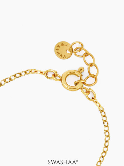 Yolo Elephant Charm 18K Gold Plated Kid's Nazariya Loose Bracelet