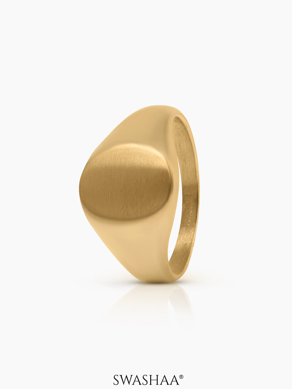 Azane Ring Buy Zane Matte Signet Men's Ring Online | Swashaa