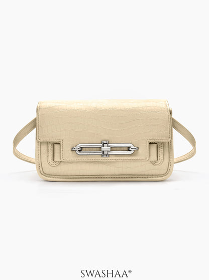 Zaria Leather Sling Bag - Swashaa