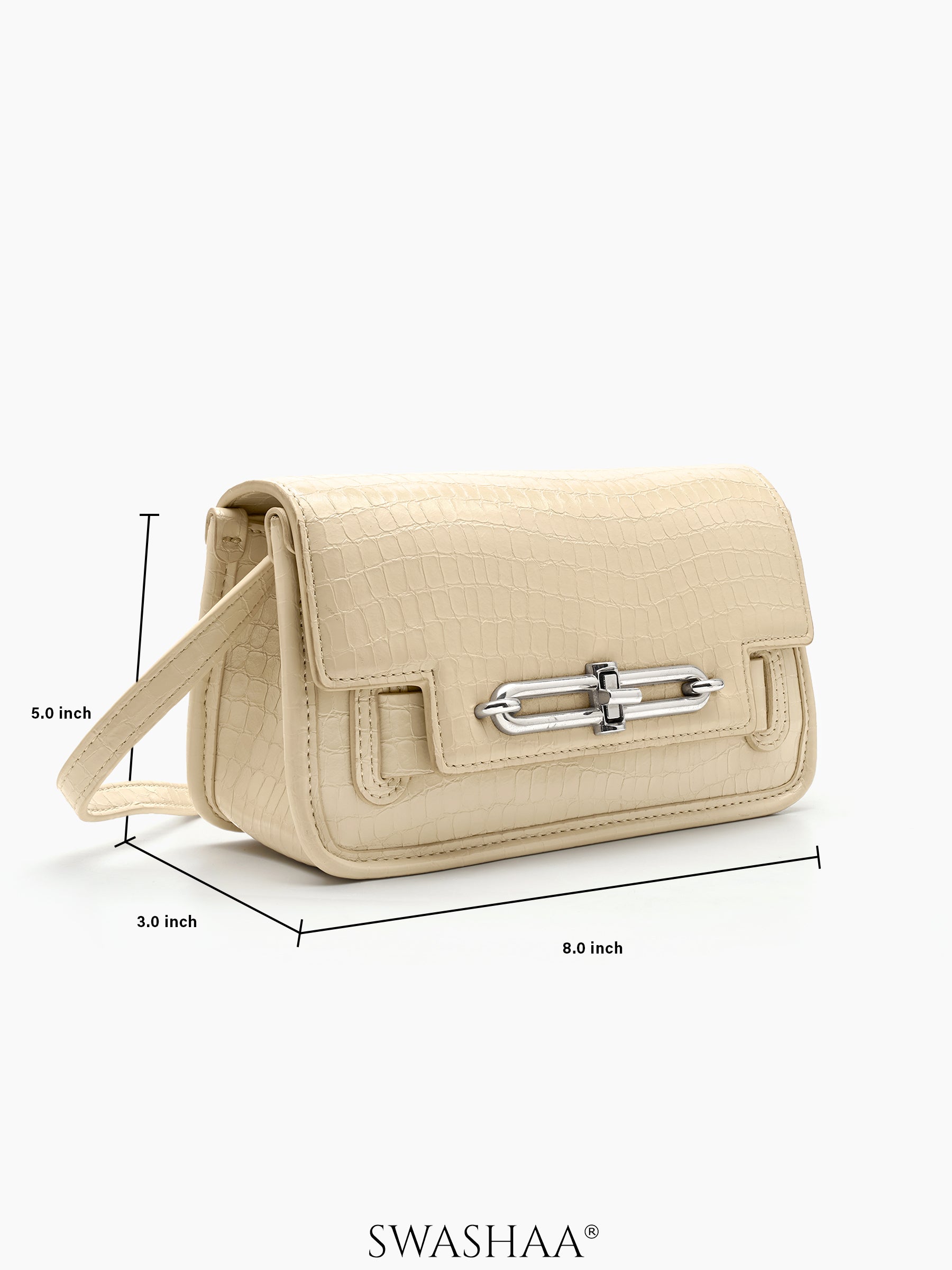 Zaria Leather Sling Bag - Swashaa