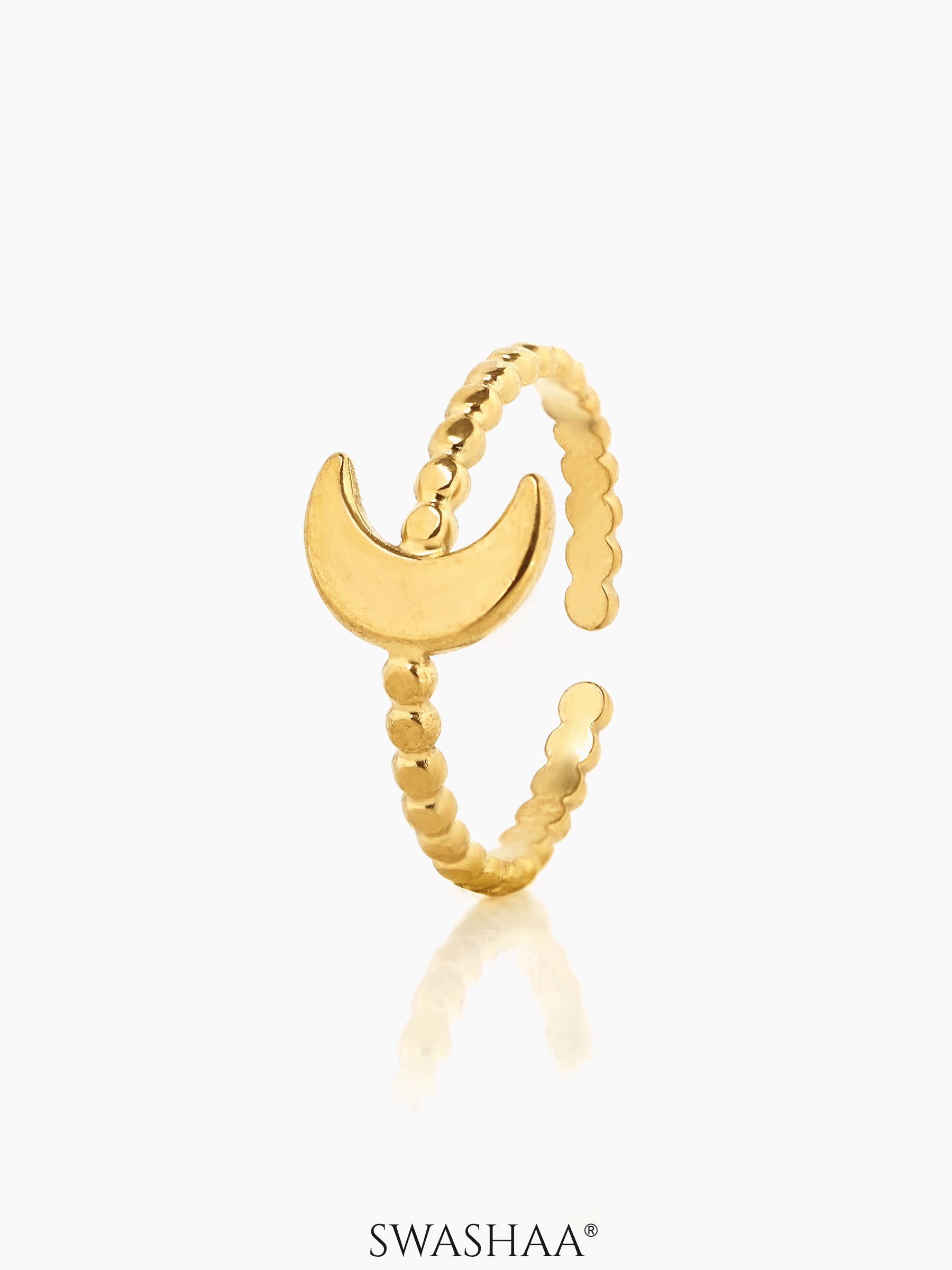 Zeus Moon 18K Gold Plated Ring