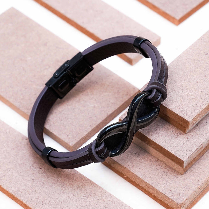 Zivom Men's Leather Bracelet - Swashaa