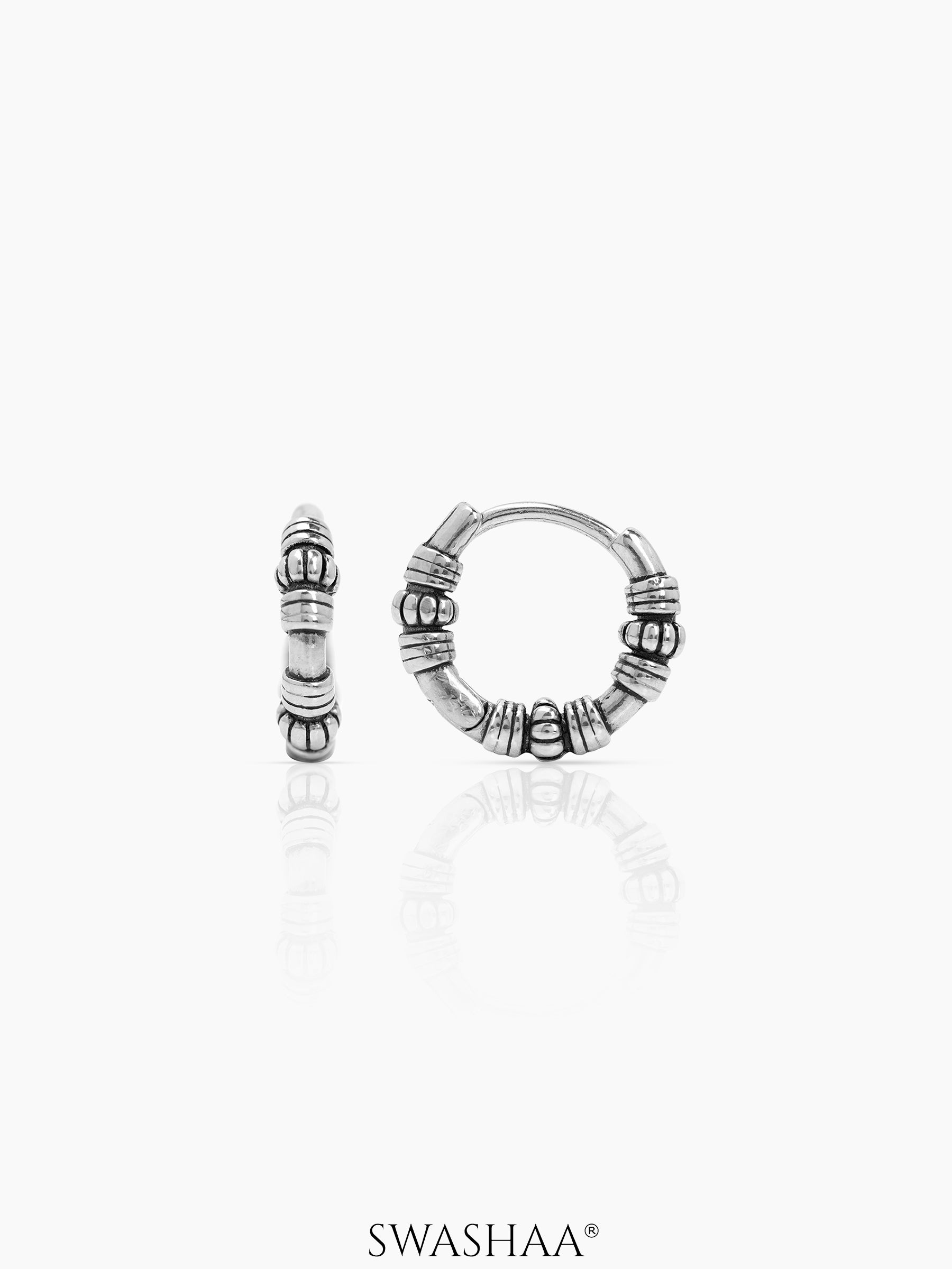 Zorik Tribal Men's Hoop Earrings
