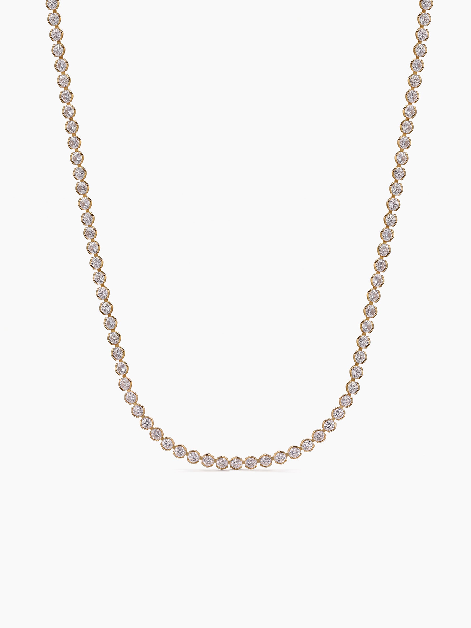 Zorin Diamond Tennis 18K Gold Plated Men's Chain