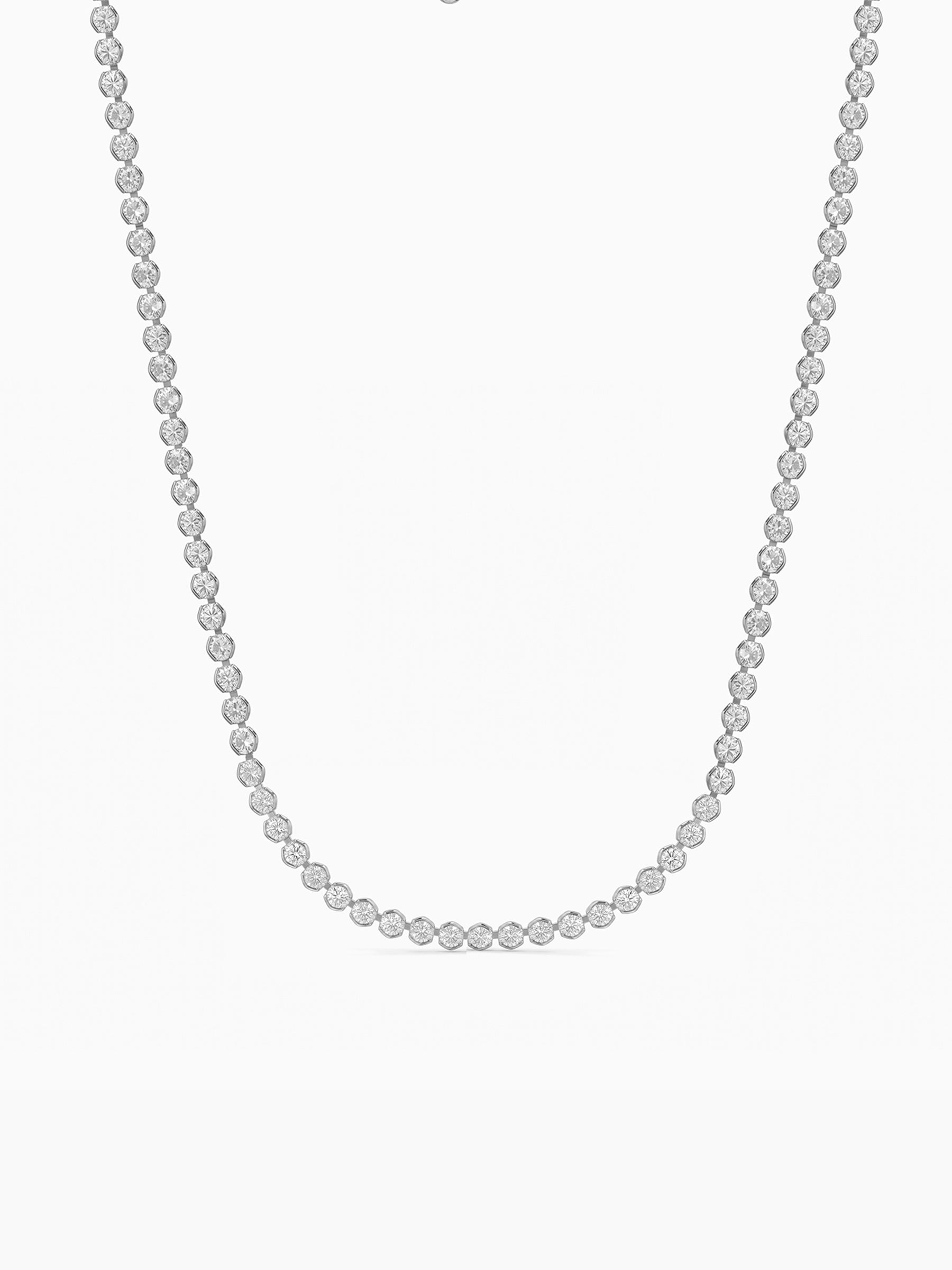 Zorin Diamond Tennis Silver Men's Chain