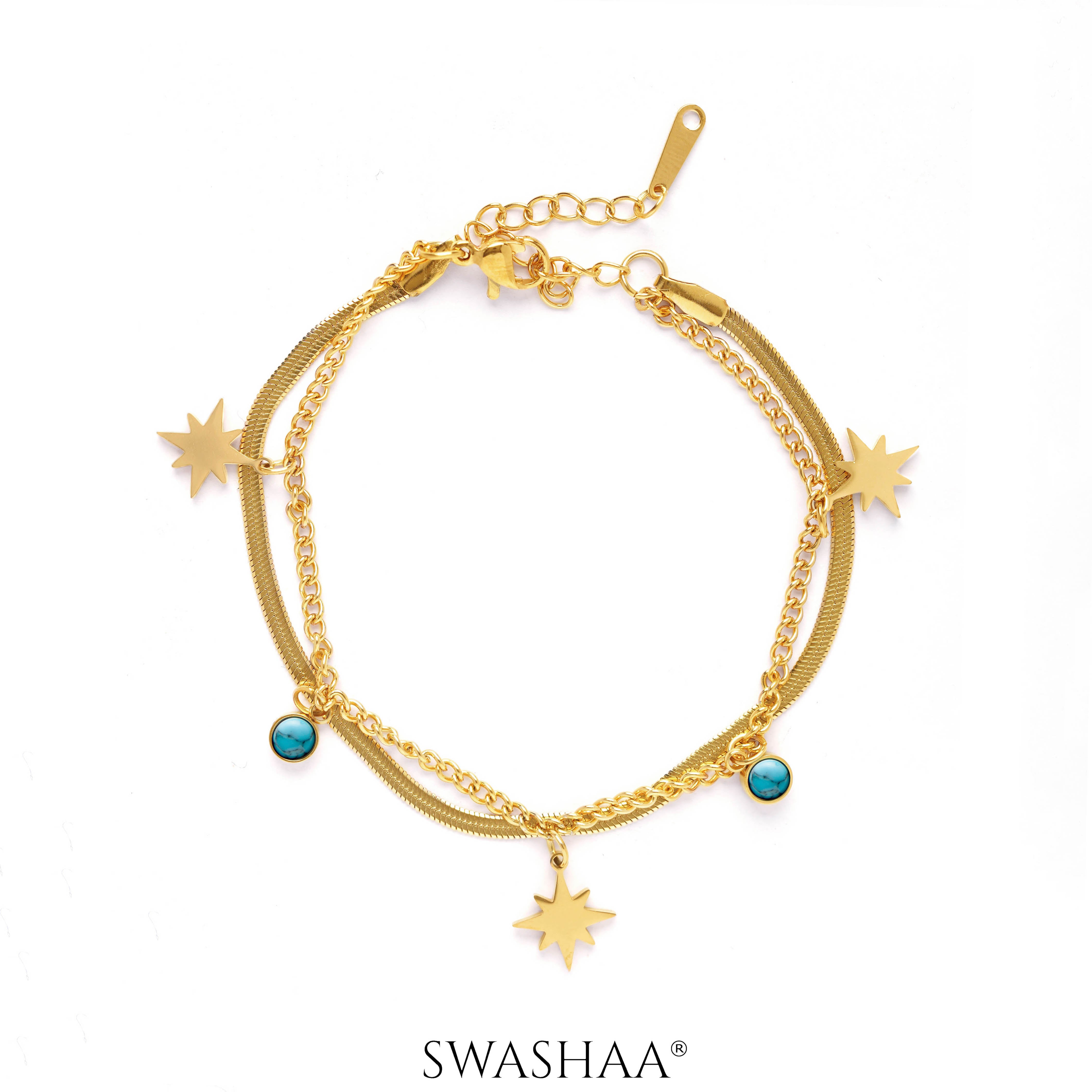 Zoya Star 18K Gold Plated Bracelet