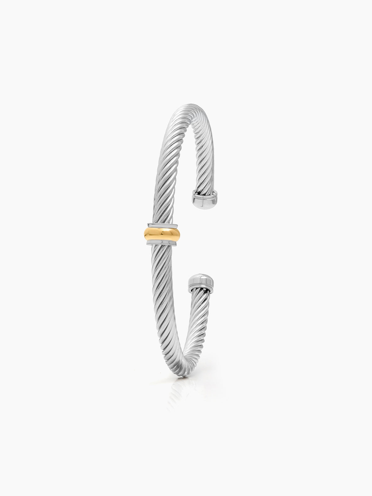 Zubin Wired Silver - 18K Gold Plated Men's Barcelet