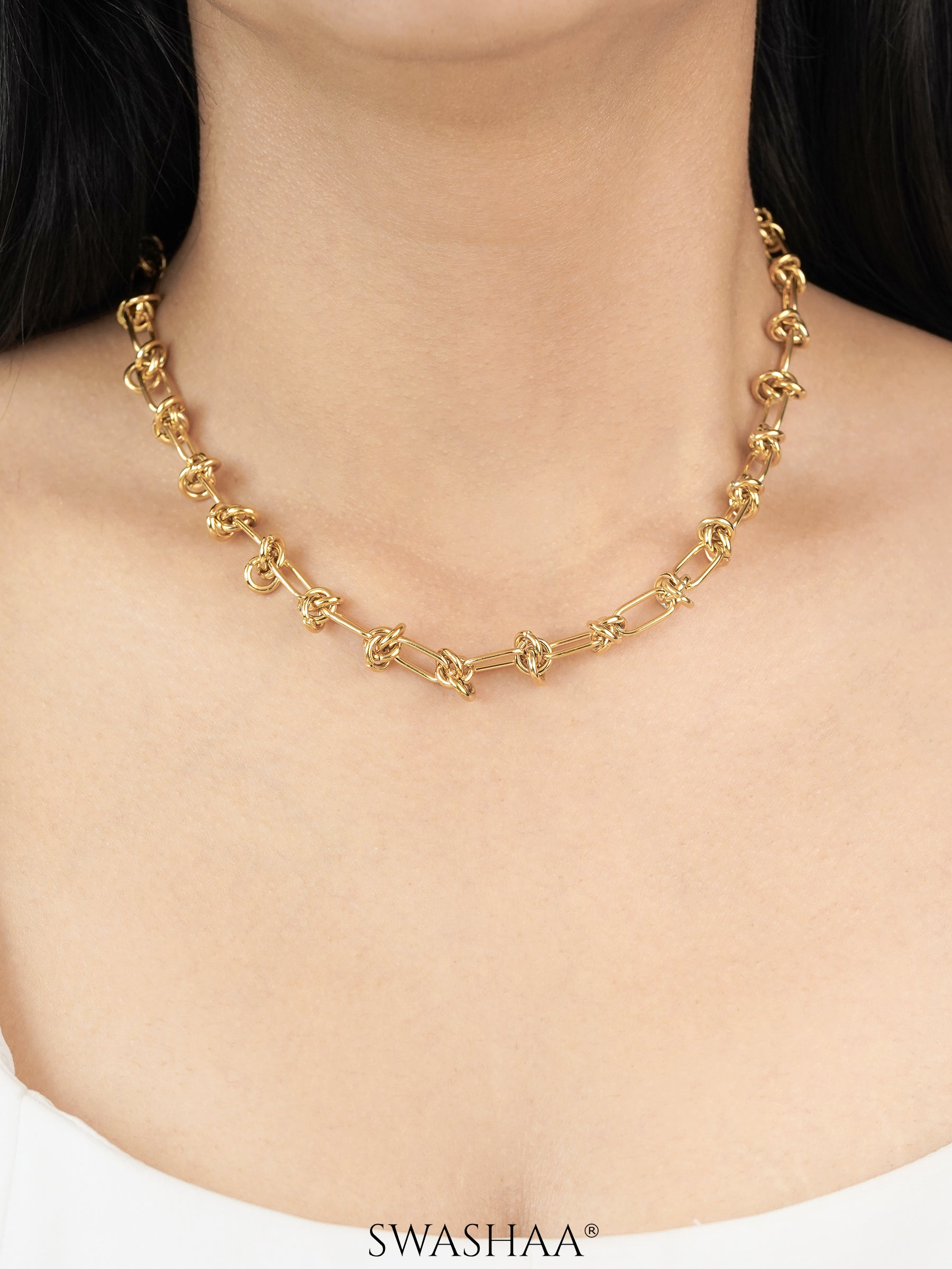 Zynn Link 18K Gold Plated  Choker