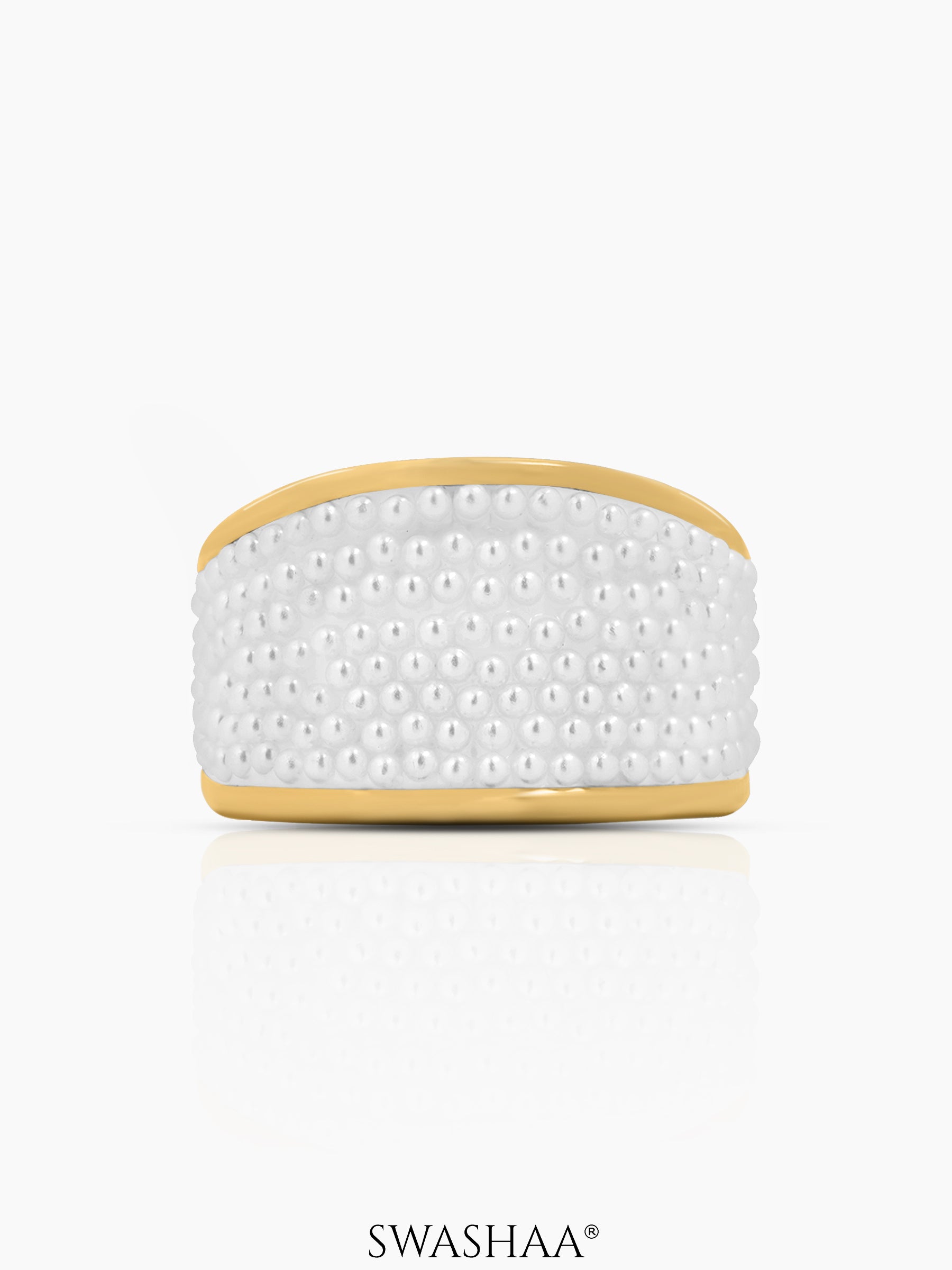 Avena Pearl Cluster Dome Ring