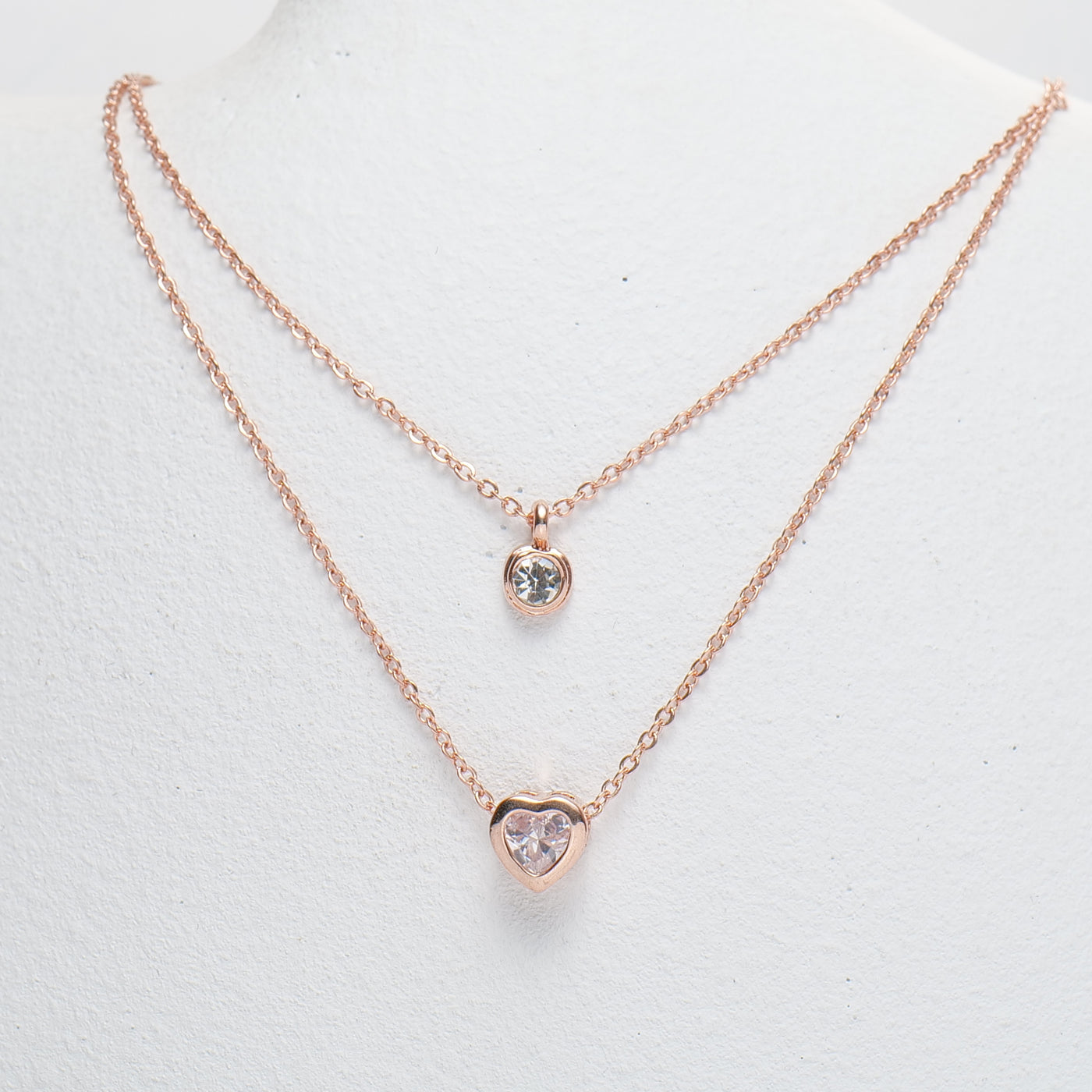 Solitaire Heart Necklace - Swashaa