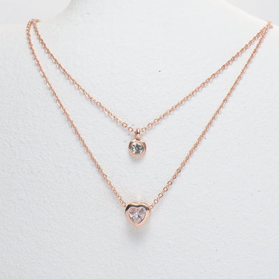 Solitaire Heart Necklace - Swashaa