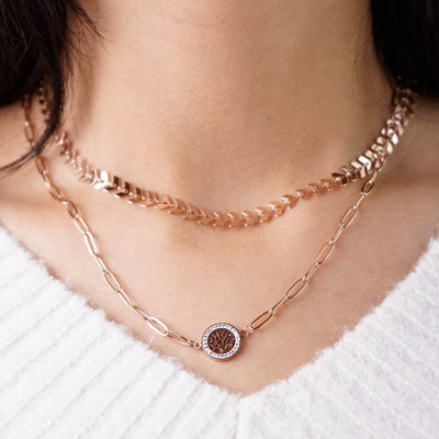 Ira Leaf Tree Necklace - Swashaa