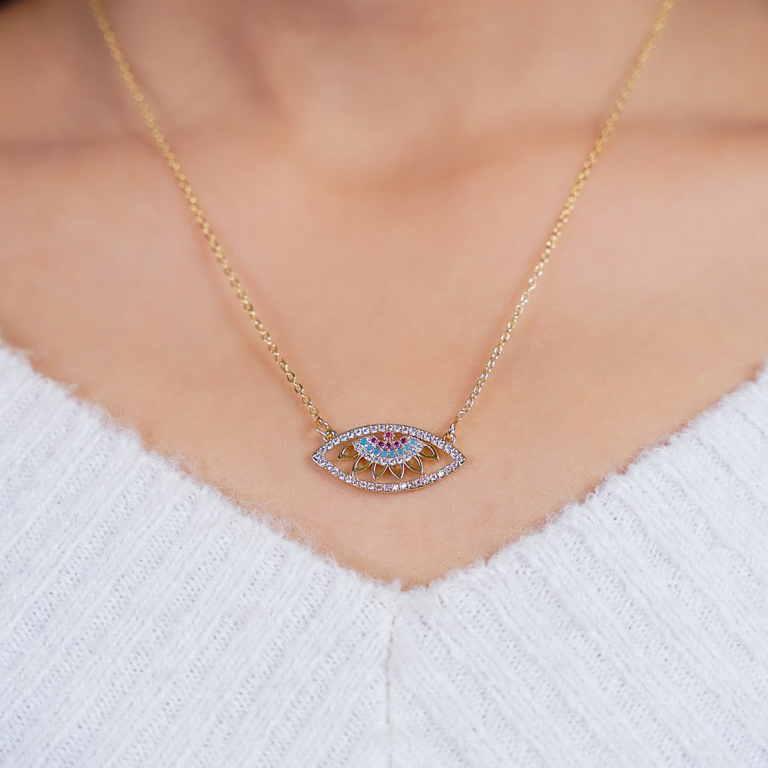 Candella Evil Eye Necklace - Swashaa