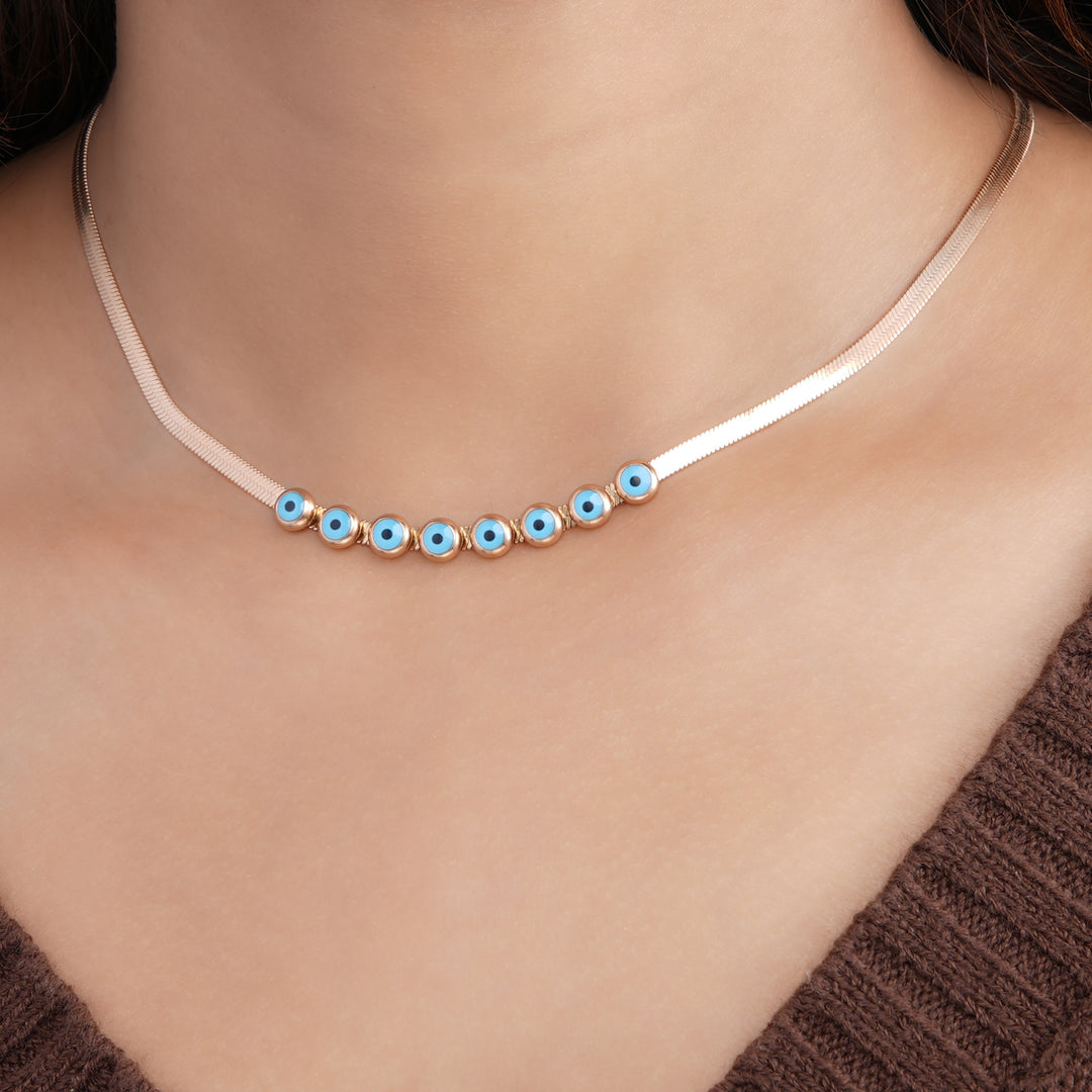 Senya Eye Necklace - Swashaa