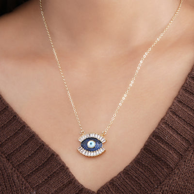 Meesha Evil Eye Necklace