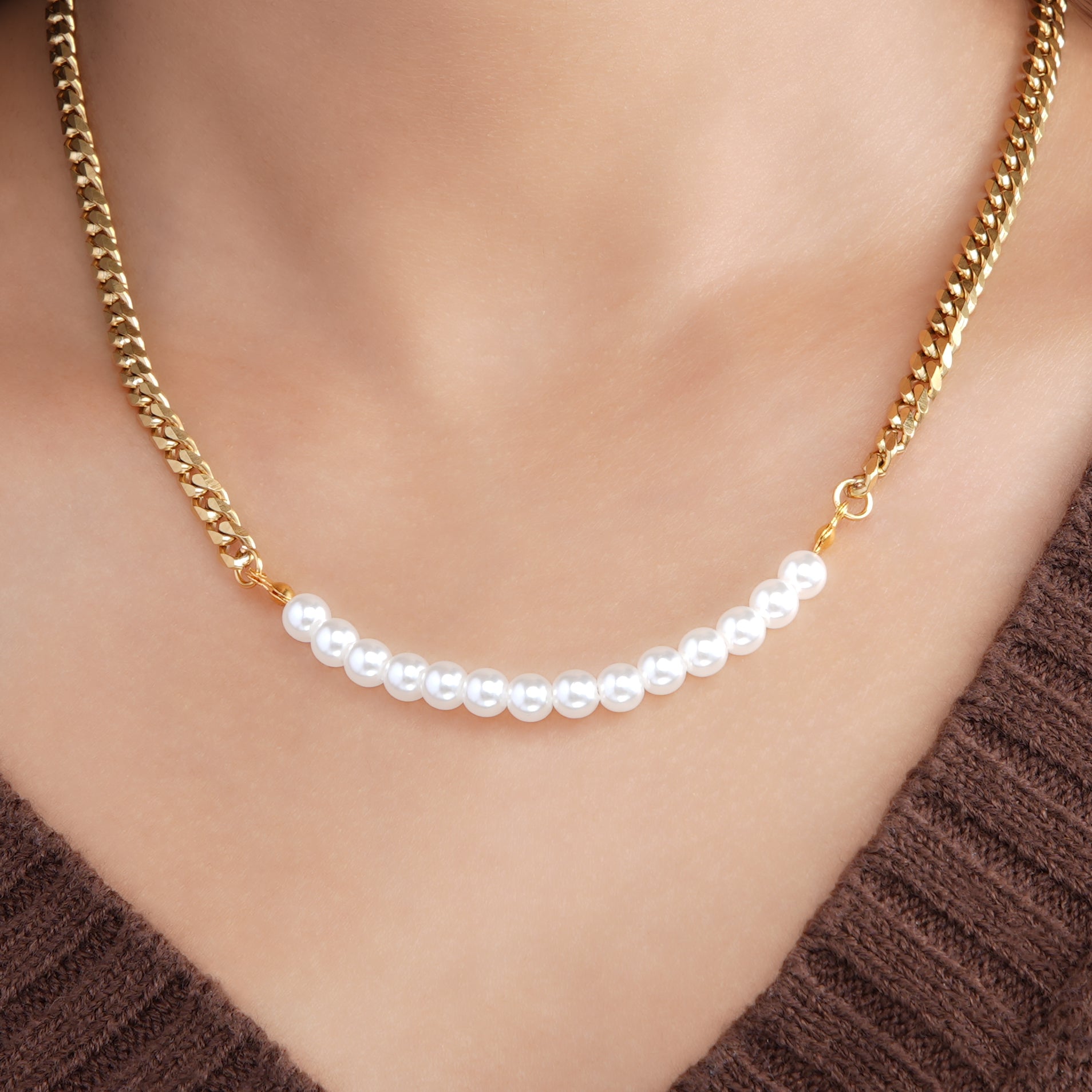 Small Pearl Choker Necklace | Traditional Indian