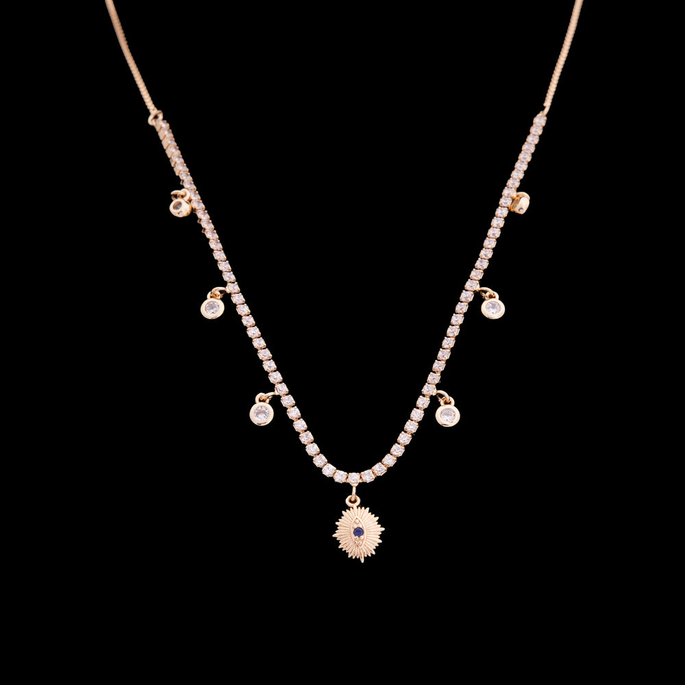 Kriya Diamond Eye Necklace - Swashaa