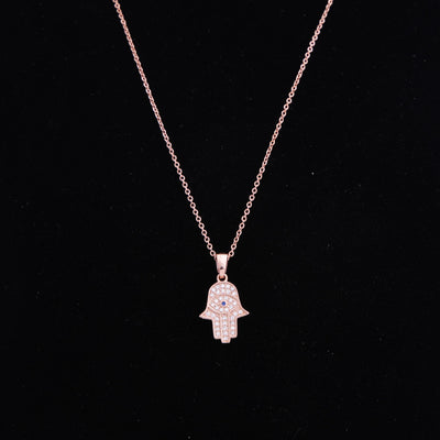 Grace Hamsa Necklace - Swashaa