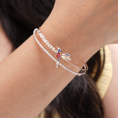 Cardinal Cuff Bracelet - Swashaa