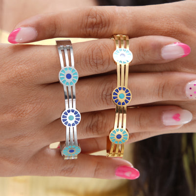 Candace Wheel Kada Bracelet - Swashaa