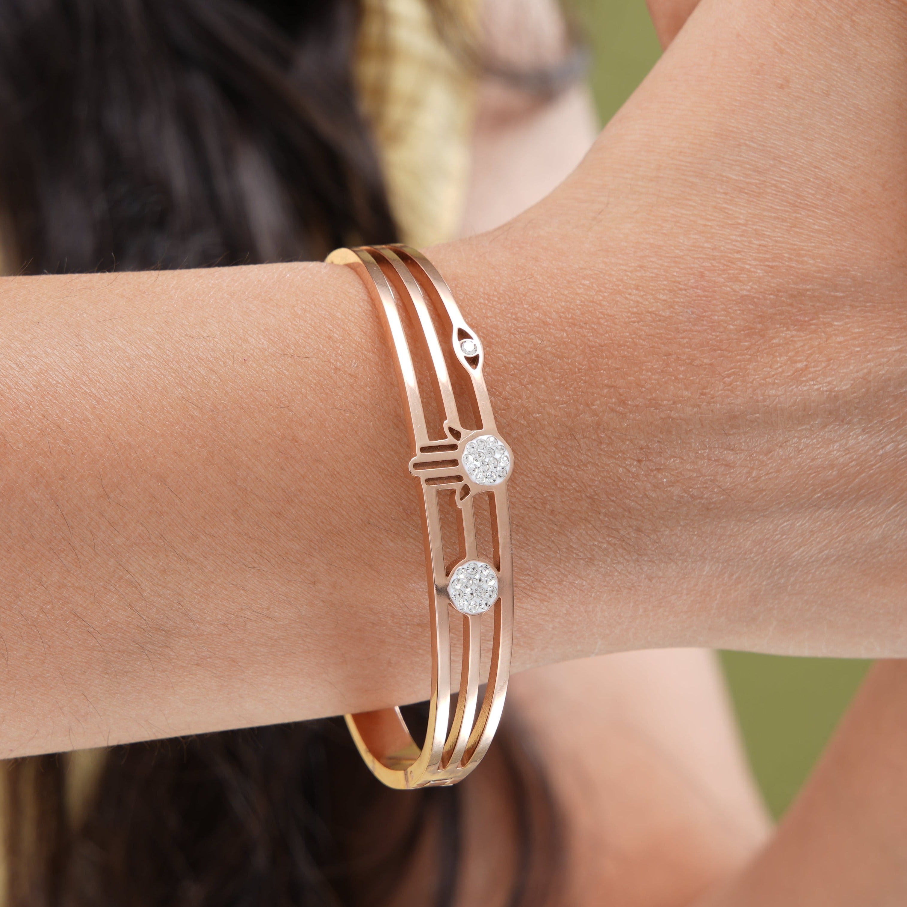 Tamara Hamsa Rosegold Plated Bracelet