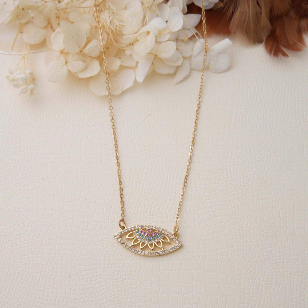 Candella Evil Eye Necklace - Swashaa