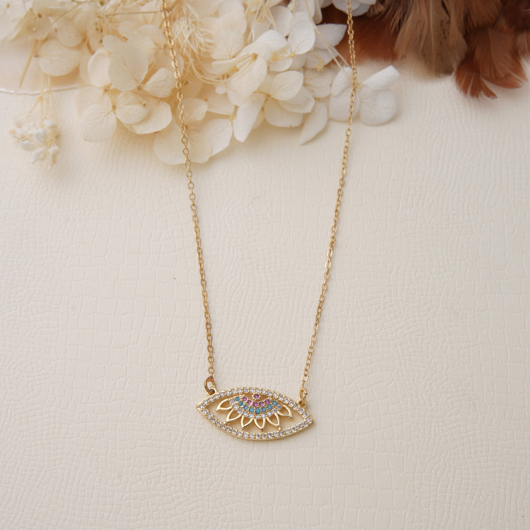 Candella Evil Eye Necklace - Swashaa