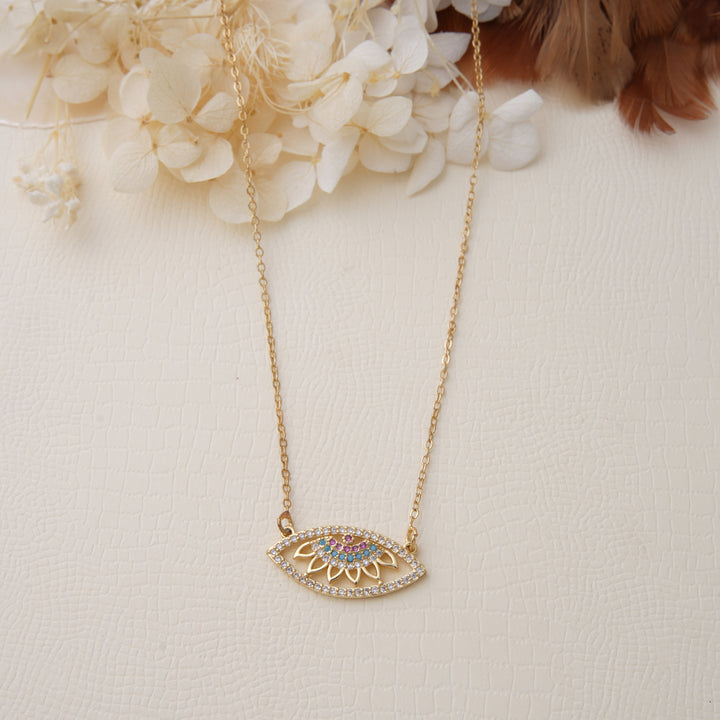 Candella Evil Eye Necklace - Swashaa