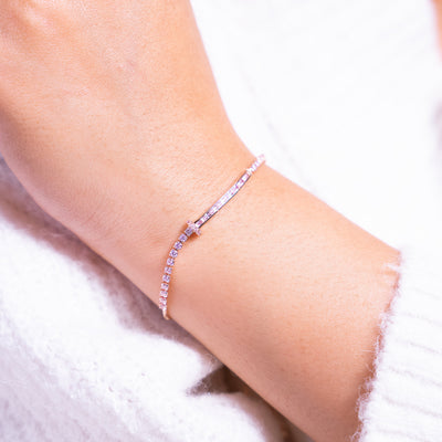 Pink Nail Daimond Bracelet - Swashaa