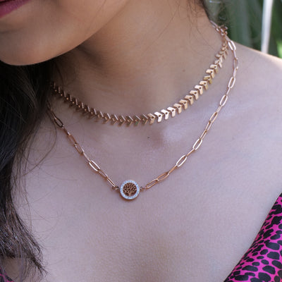 Ira Leaf Tree Necklace