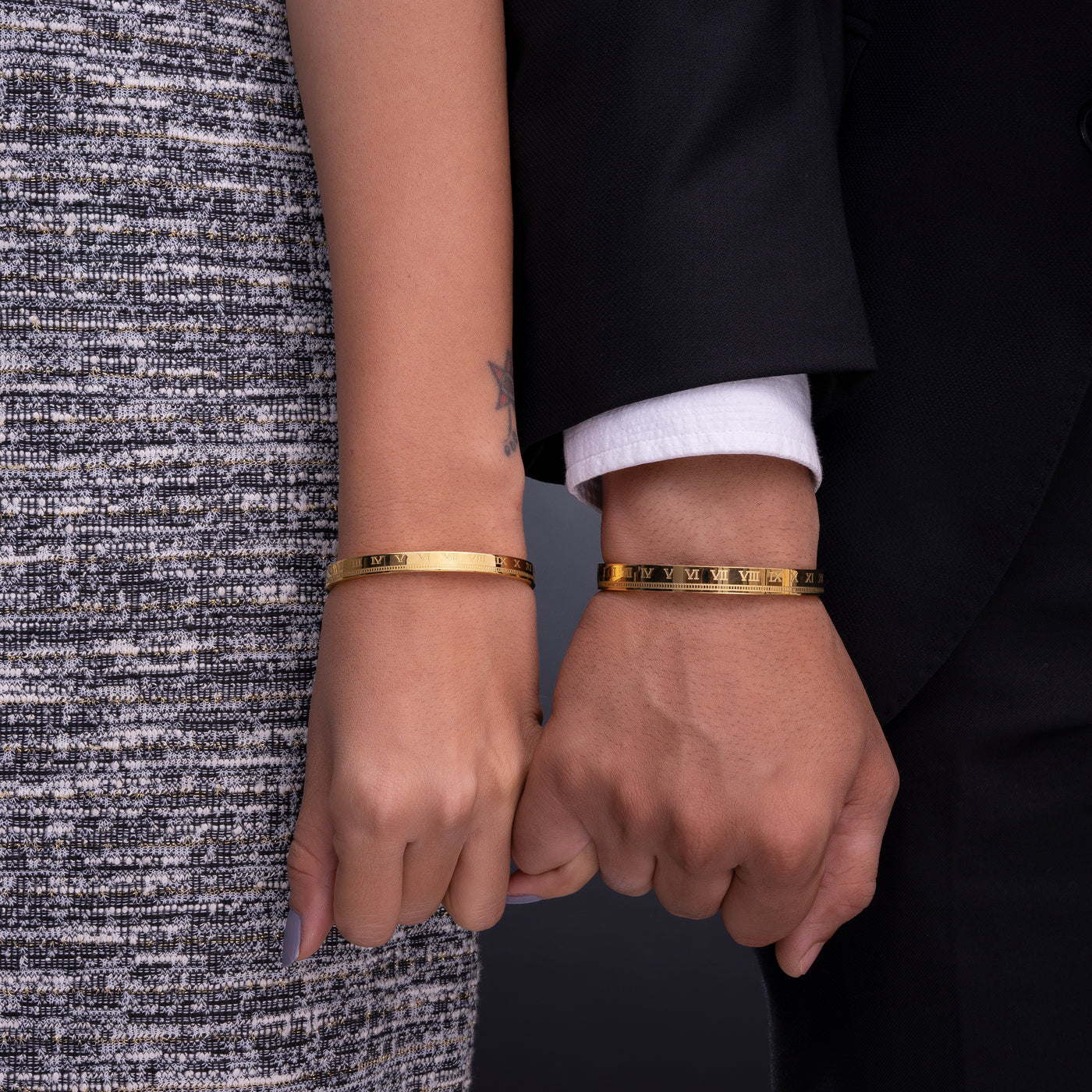 Royal Roman Couple Bracelet - Swashaa