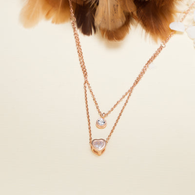 Solitaire Heart Necklace