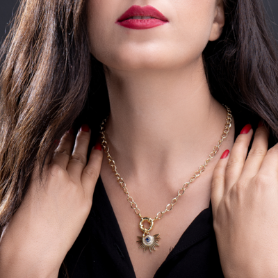 Rivana Eye Necklace - Swashaa