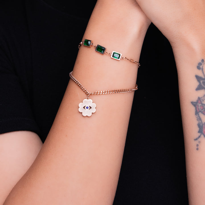 Maci Emerald Bracelet - Swashaa