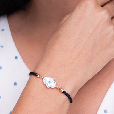 Hamsa Evil Eye Bracelet - Swashaa